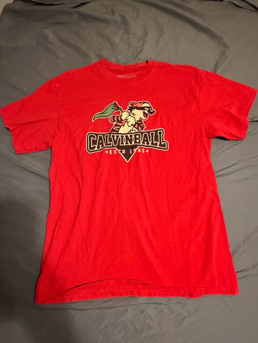 Red Graphic Short-Sleeve Tee